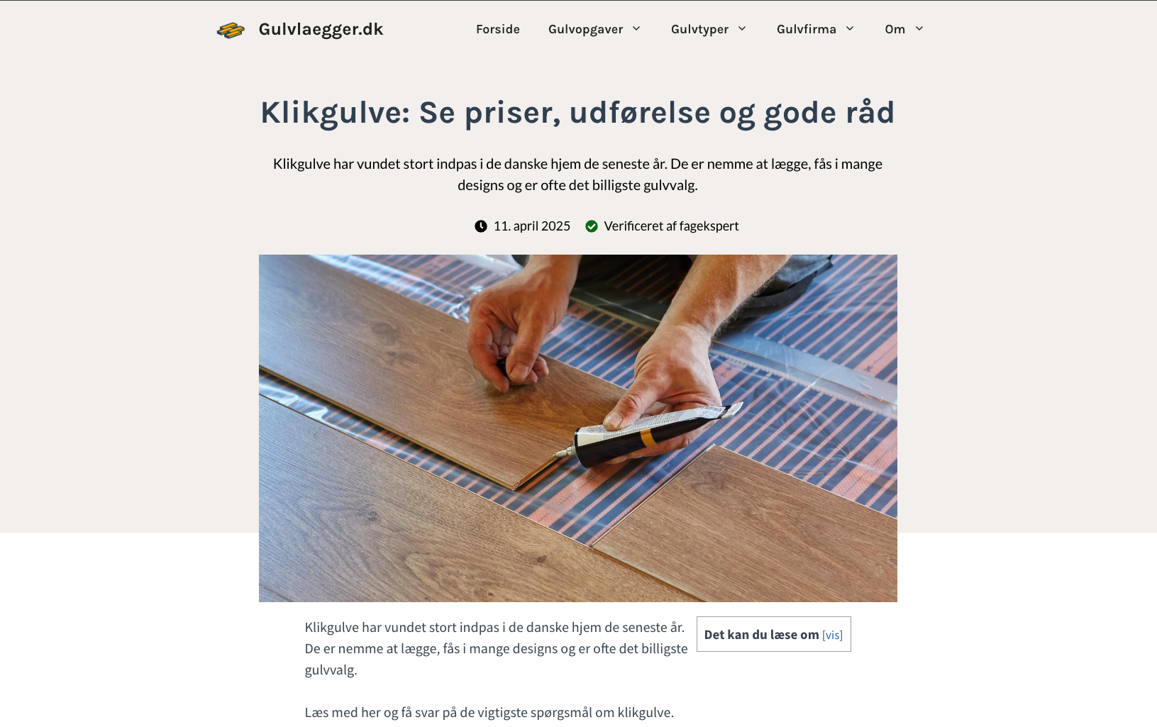 Gulvlaegger.dk